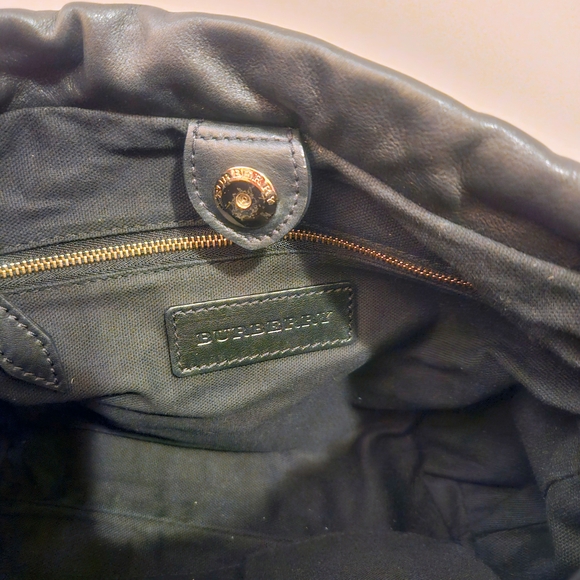 Burberry Black Leather Shoulder Bag - Picture 12 of 12
